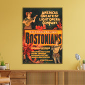 Bostonians Amerika's grootste lichtopera Canvas Afdruk (Insitu (Woonkamer))