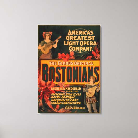Bostonians Amerika's grootste lichtopera Canvas Afdruk (Voorkant)