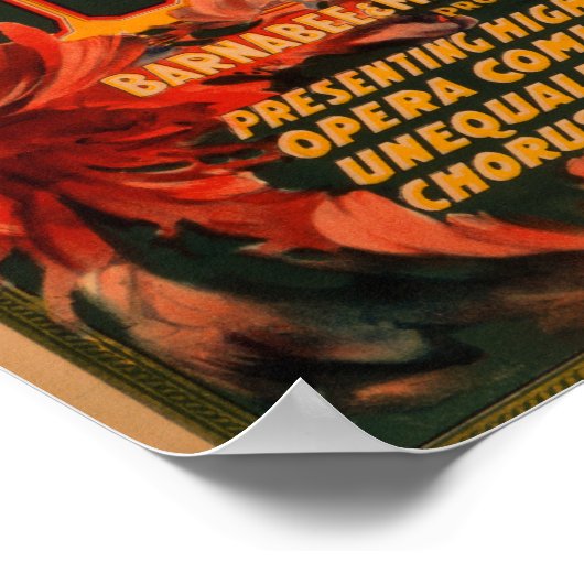 Bostonians Amerika's grootste lichtopera Poster (Hoek)