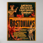 Bostonians Amerika's grootste lichtopera Poster (Voorkant)
