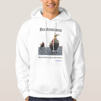 Bostoniërs weten hoe ze zich moeten kleden voor de hoodie