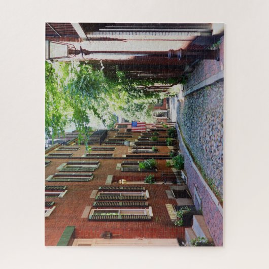 Boston's Acorn Street in Summer Photo Puzzle Legpuzzel (Verticaal)
