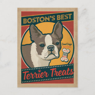 Boston's beste terrier-behandelingen briefkaart