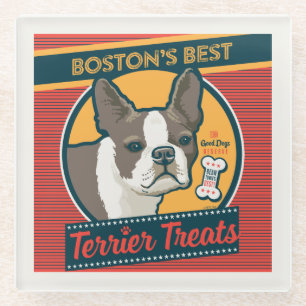 Boston's beste Terrier traktaties Glazen Onderzetter