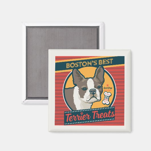 Boston's beste Terrier traktaties Magneet (Voorkant / Achterkant)