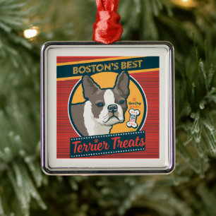Boston's beste Terrier traktaties Metalen Ornament