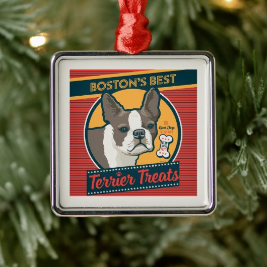 Boston's beste Terrier traktaties Metalen Ornament (Boom)