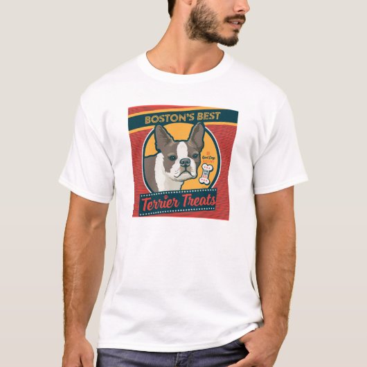 Boston's beste Terrier traktaties T-shirt (Voorkant)