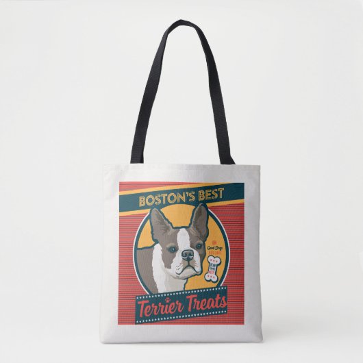 Boston's beste Terrier traktaties Tote Bag (Voorkant)