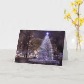 Boston's Nova Scotia kerstboomkerstkaart Kaart (Gele Bloem)