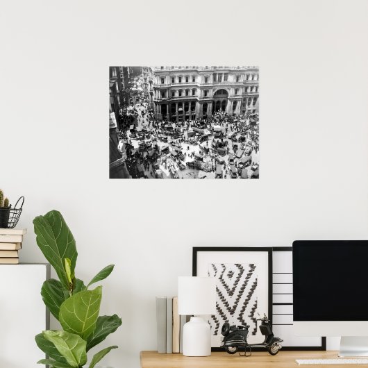 Boston's Post Kantoor Square 1904 Poster (Thuiskantoor)