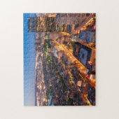 Boston's skyline bij zonsondergang legpuzzel (Verticaal)