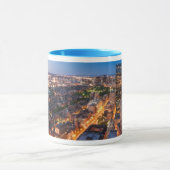 Boston's skyline bij zonsondergang mok (Midden)