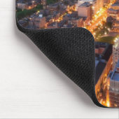 Boston's skyline bij zonsondergang muismat (Hoek)