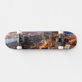 Boston's skyline bij zonsondergang skateboard (Horizontaal)