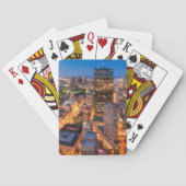 Boston's skyline bij zonsondergang speelkaarten (Achterkant)