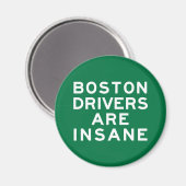 Bostonse bestuurders zijn gek magneet (Voorkant / Achterkant)