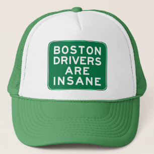 Bostonse bestuurders zijn gek trucker pet