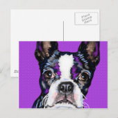 BostonTerrier Briefkaart (Voorkant / Achterkant)