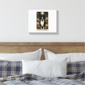 Bostonterriër Canvas Afdruk (Insitu (Slaapkamer))