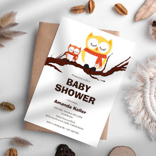 Bosuil Baby Shower Uitnodiging