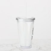 Bosuil Botanische Eredame Naam Acryl Drinkbeker (Rechts)
