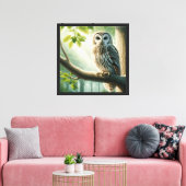 Bosuil Canvas Afdruk (Insitu (Woonkamer))