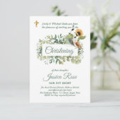 Bosuil Doop Uitnodiging Doopplechtigheid (Staand voorkant)