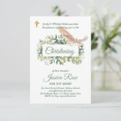 Bosuil doop uitnodigingen Doop  (Staand voorkant)