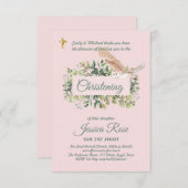 Bosuil Meisjes Doop Uitnodigingen Doopfeest (Voorkant / Achterkant)