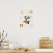 Bosuil Weerposter Poster (Keuken)