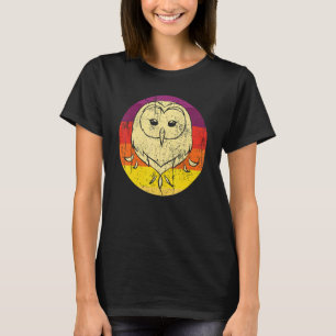 Bosuil Wijze Vogel Dier Retro Uil 1 T-shirt