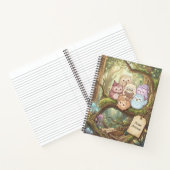 Bosuilen Spiraal Notebook Notitieboek (Binnen)
