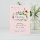 Bosuilmeisjes doop uitnodigingen Doop  (Staand voorkant)