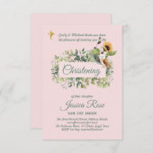 Bosuilmeisjes doop uitnodigingen Doop  (Voorkant / Achterkant)