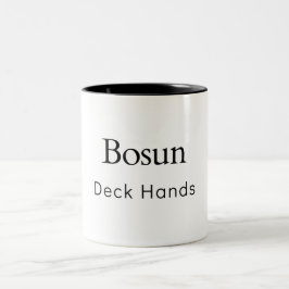 Bosun Deck Hands Tweekleurige Koffiemok