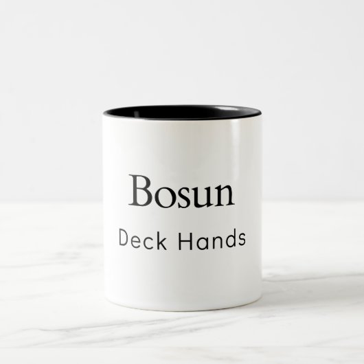 Bosun Deck Hands Tweekleurige Koffiemok (Center)