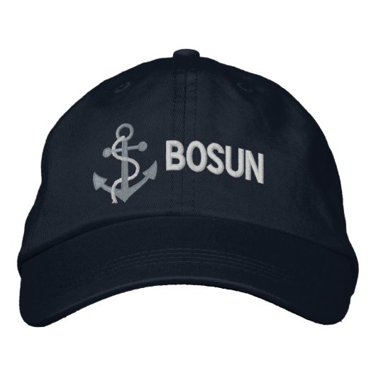 BOSUN Jacht Geborduurde Pet (Voorkant)