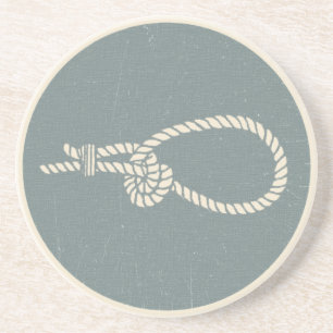 bosun Jones' Knot Guide - De Barbary Necktie Zandsteen Onderzetter