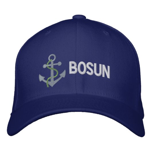 BOSUN Yacht Embroidered Cap Geborduurde Pet (Voorkant)