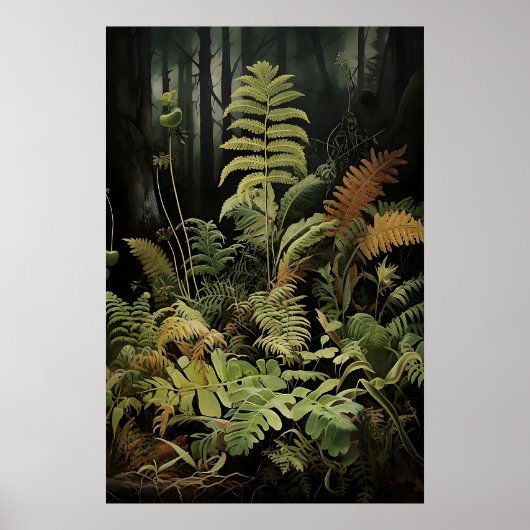 Bosvaren afdrukbaar, bosrijke wall print (Voorkant)