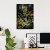 Bosvaren afdrukbaar, bosrijke wall print (Thuiskantoor)