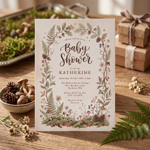 Bosvaren Baby Shower Kaart