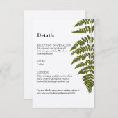 Bosvaren Details Envelopkaart Informatiekaartje (Voorkant / Achterkant)