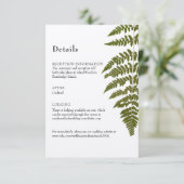 Bosvaren Details Envelopkaart Informatiekaartje (Staand voorkant)