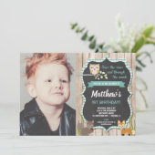 Bosvee 1 verjaardag kaart (Staand voorkant)