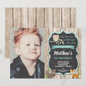 Bosvee 1 verjaardag kaart (Voorkant / Achterkant)