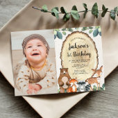 Bosvee Bosjongen 1 e verjaardag foto Kaart