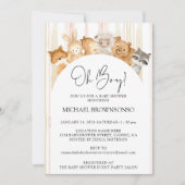 Bosveestapenbudget Oh Baby shower Kaart (Voorkant)