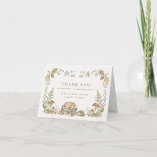 Bosverhaal Baby Shower Bedankkaart